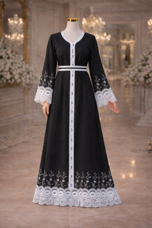Shop Elegant Abaya Dress Black