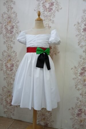 Emirates National Day Flag Dress With Multicolor Belt Lamora