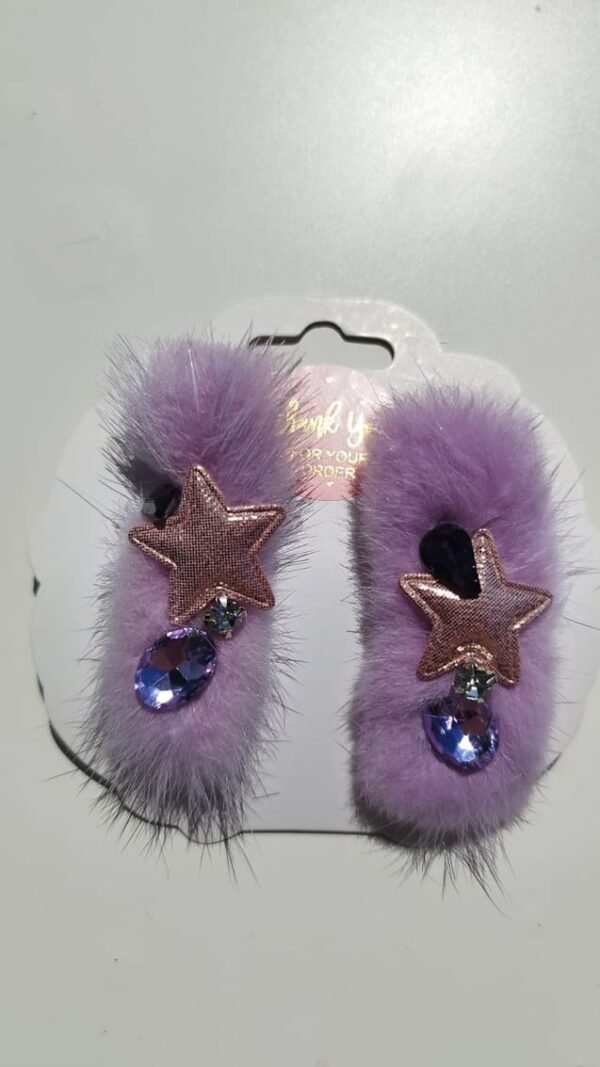 Girls Hair Clip Light Purple With Star Lamora
