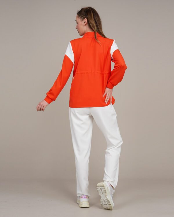 Ladies Tracksuit 2Pcs Set Tunic & Trouser Orange Lamora