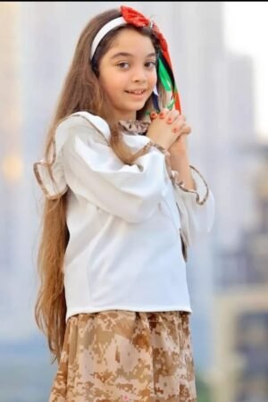 National Day Army Top & Pant With Hair Bow lamora