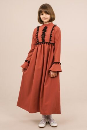 Practical Dried Rose Young Girls Dress for Spring & Summer فساتين بنات Lamora