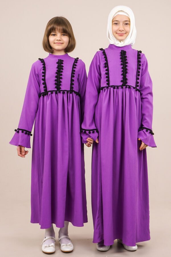 Practical Purple Young Girls Dress for Spring & Summer | فساتين بنات Lamora