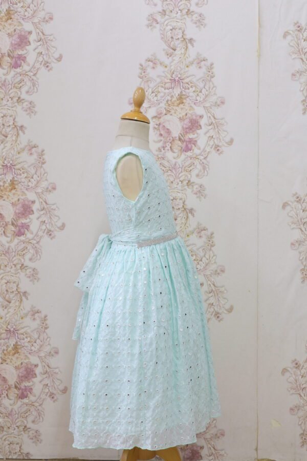 Sleeveless Mirror Party Dress For Fashionable Girls Turquoise Lamora