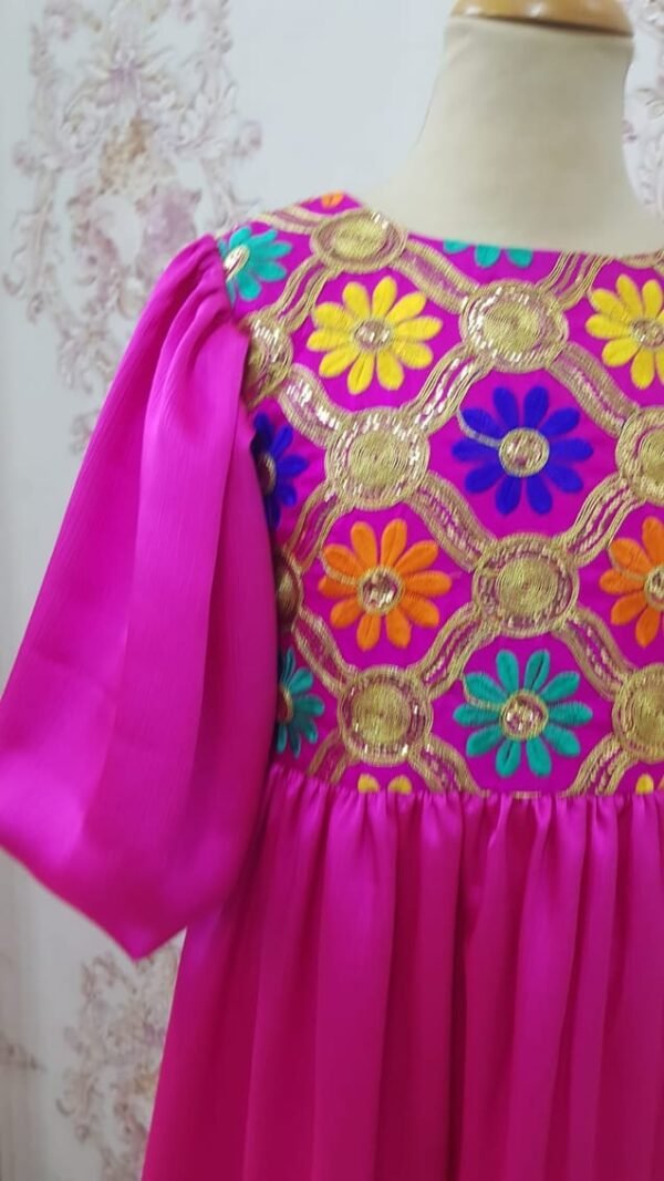 Traditional Dress Pink Floral Lamora