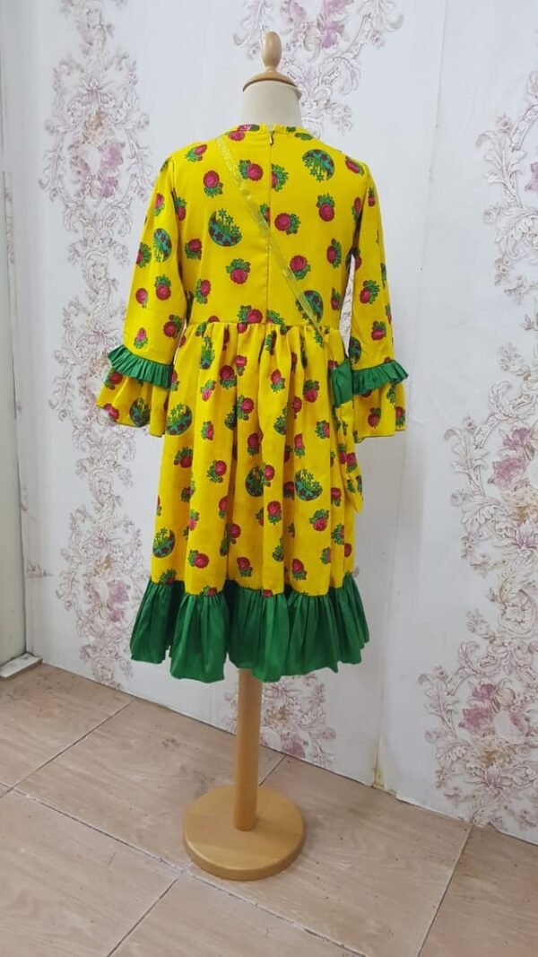 Traditional Dress Yellow Floral Lamora