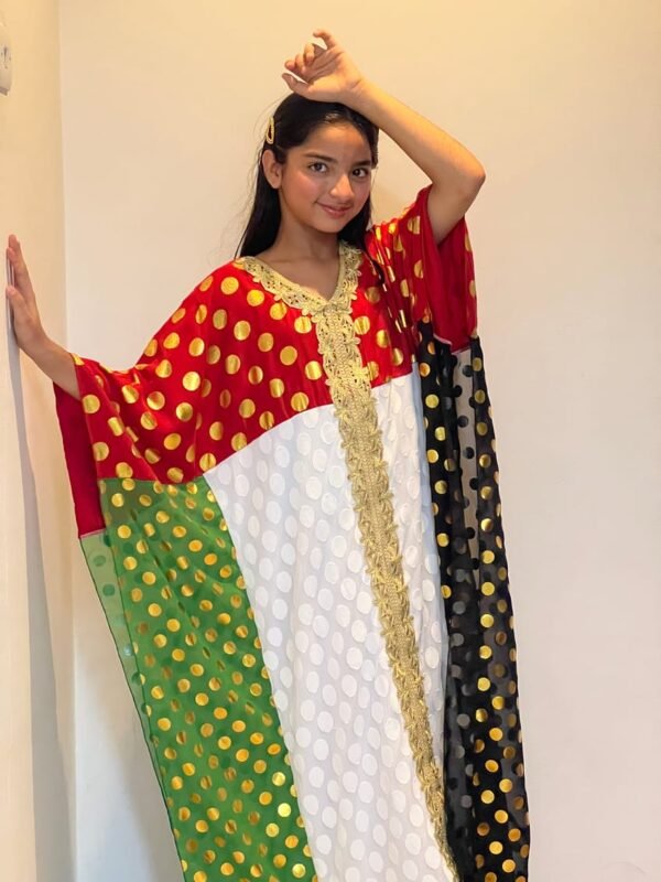UAE National Day Flag Dress Jalabia Lamora