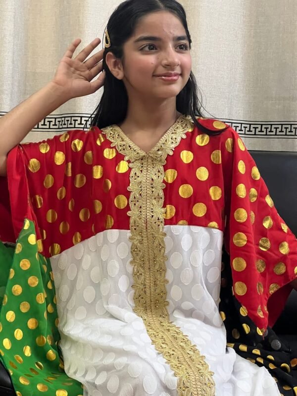 UAE National Day Flag Dress Jalabia Lamora