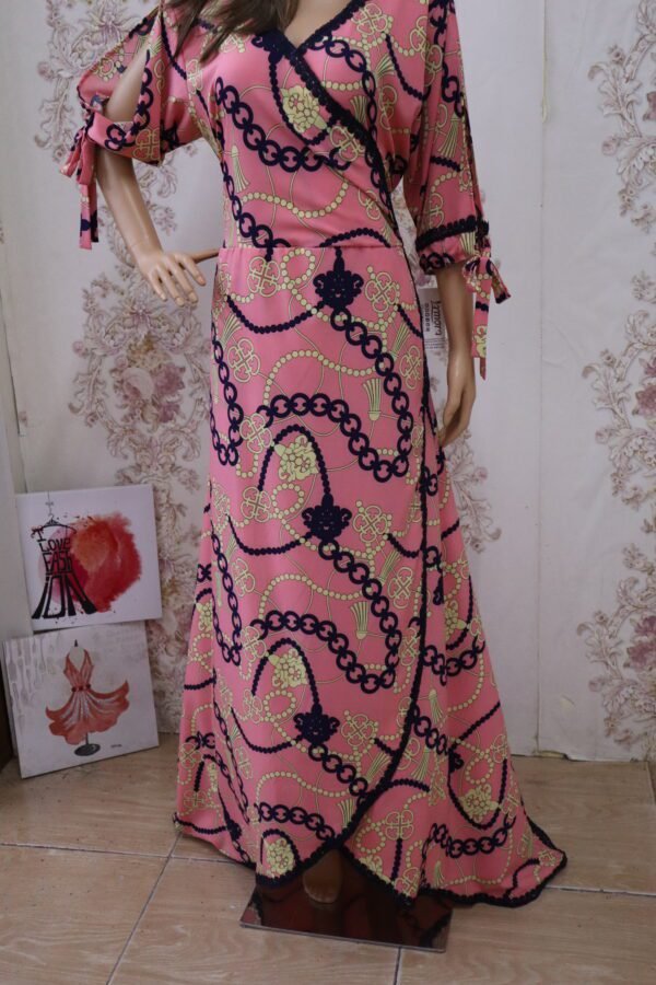 Women Jallabiya Pink With Print