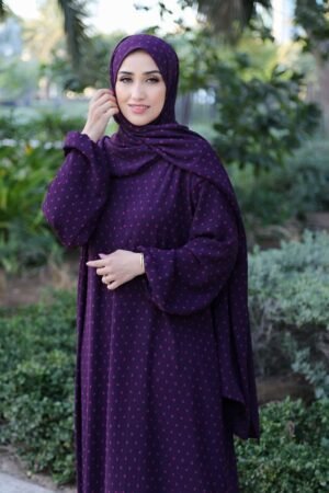 Women Prayer Dress Dark Purple Lamora