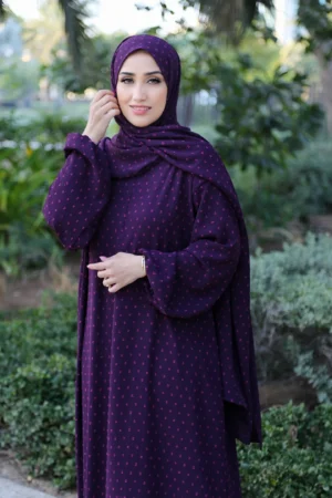 Prayer Dress For Women ملابس صلاة للنساء Dark Purple