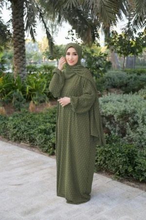 Prayer Dress For Women ملابس صلاة للنساء Olive Green