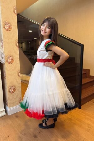 UAE National Day Dress For Girls: Fluffy Skirt