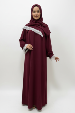 Lady Prayer Dress Reddish-brown(1)