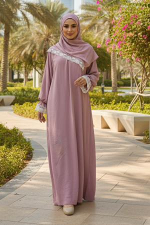 جلابية صلاة مع شيلة قطعة واحدة