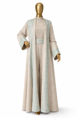 Shop Elegant Ladies Abaya Lenin Green