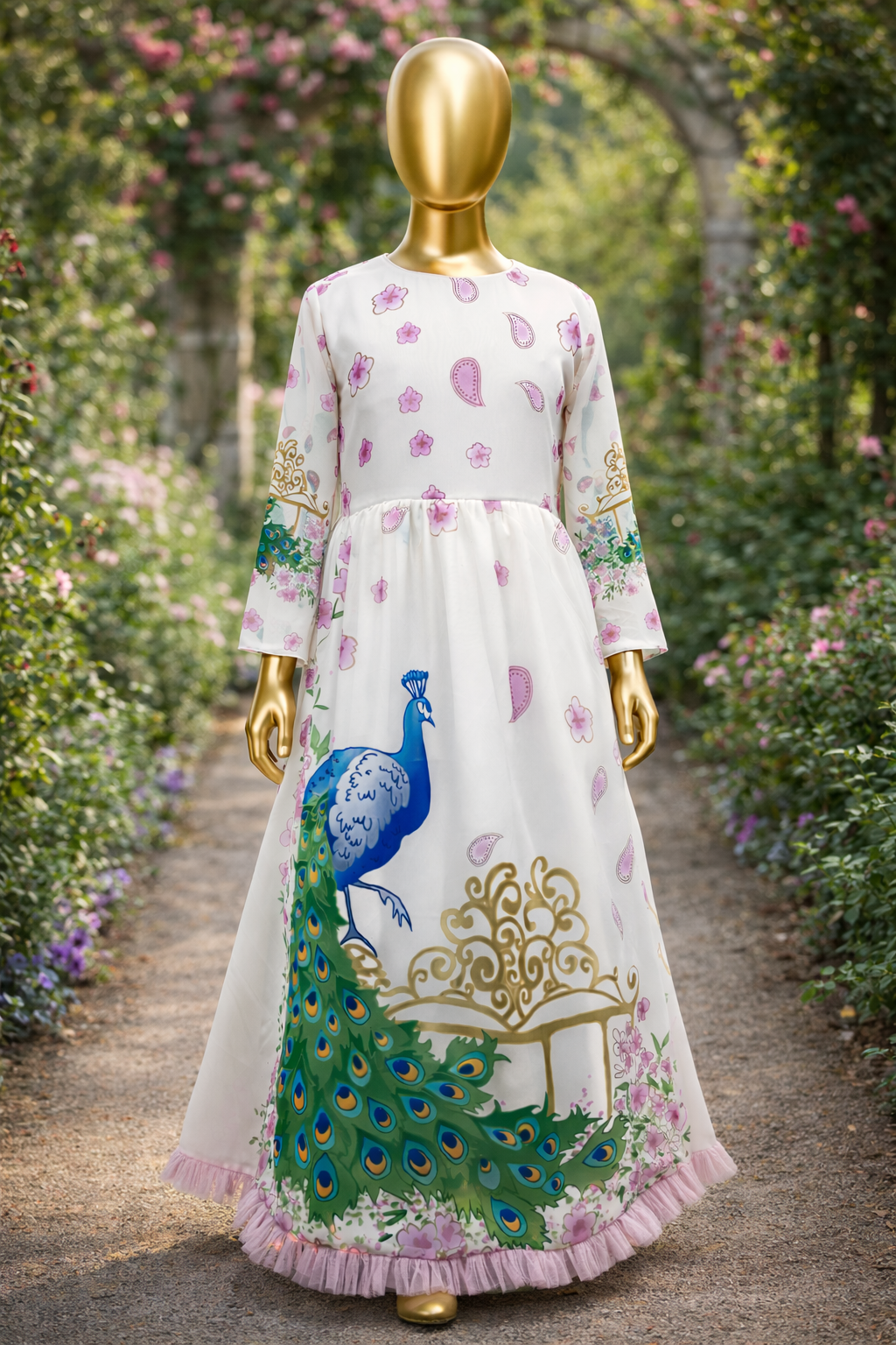 Peacock girl dress - Image 3