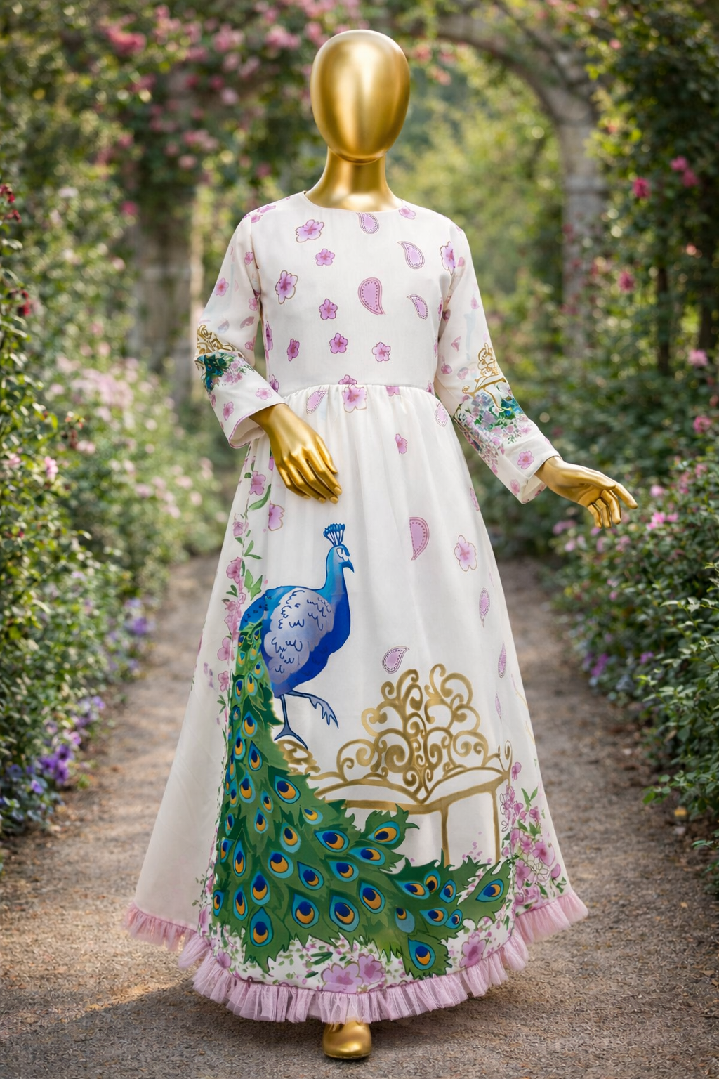 Peacock girl dress - Image 5