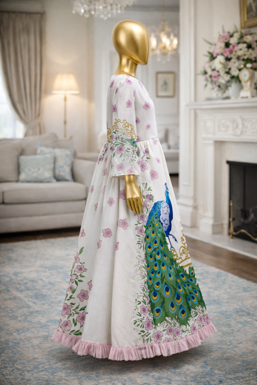 Peacock girl dress - Image 7