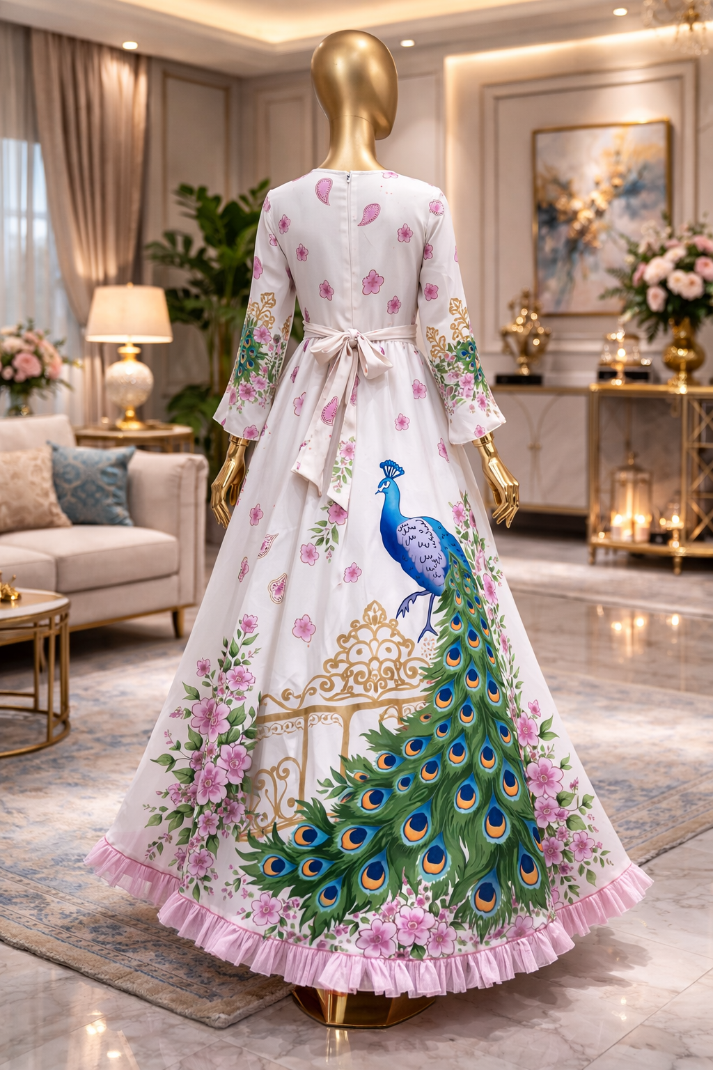 Peacock girl dress - Image 4