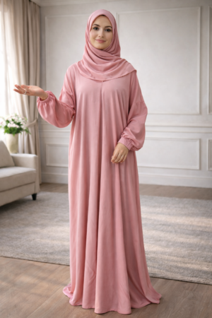 prayer dress pink Rayon 2