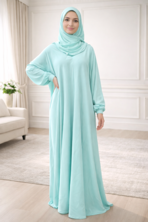 prayer dress Rayon green 1