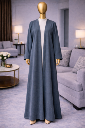 Gary shiny Abaya With White Under Abaya