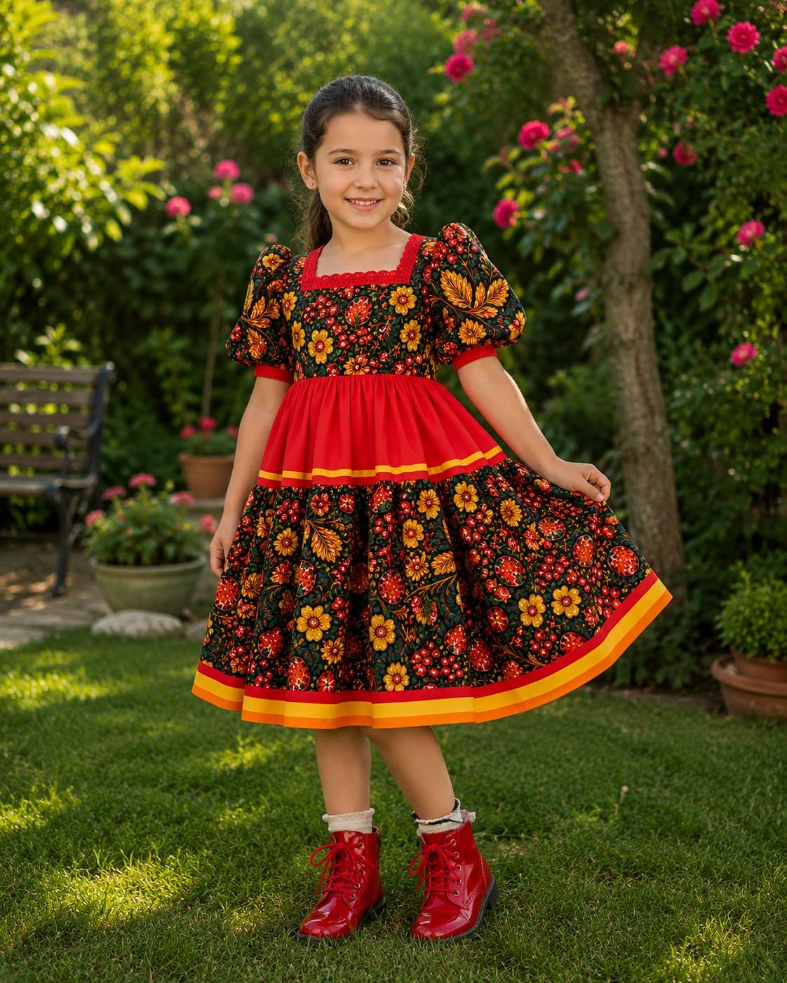 Floral Girls Frock